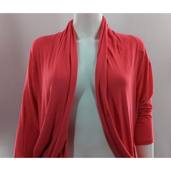 Rags & Couture Pink Open Front Long Cardigan Sweater - Picture 7 of 11